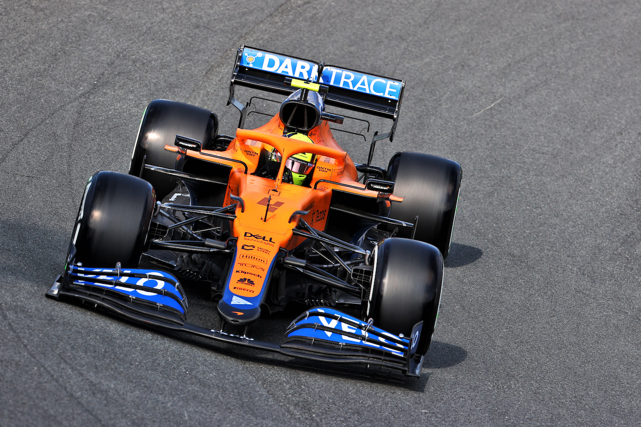 GP OLANDA, Lando Norris (GBR) McLaren MCL35M.
03.09.2021. Formula 1 World Championship, Rd 13, Dutch Grand Prix, Zandvoort, Netherlands, Practice Day.
- www.xpbimages.com, EMail: requests@xpbimages.com © Copyright: Batchelor / XPB Images