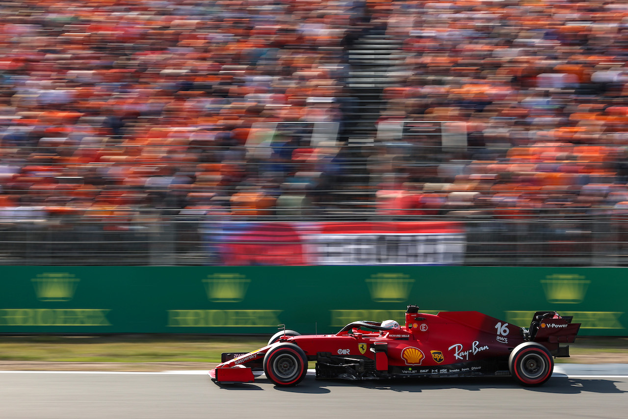 GP OLANDA, Charles Leclerc (FRA), Ferrari 
03.09.2021. Formula 1 World Championship, Rd 13, Dutch Grand Prix, Zandvoort, Netherlands, Practice Day.
- www.xpbimages.com, EMail: requests@xpbimages.com © Copyright: Charniaux / XPB Images