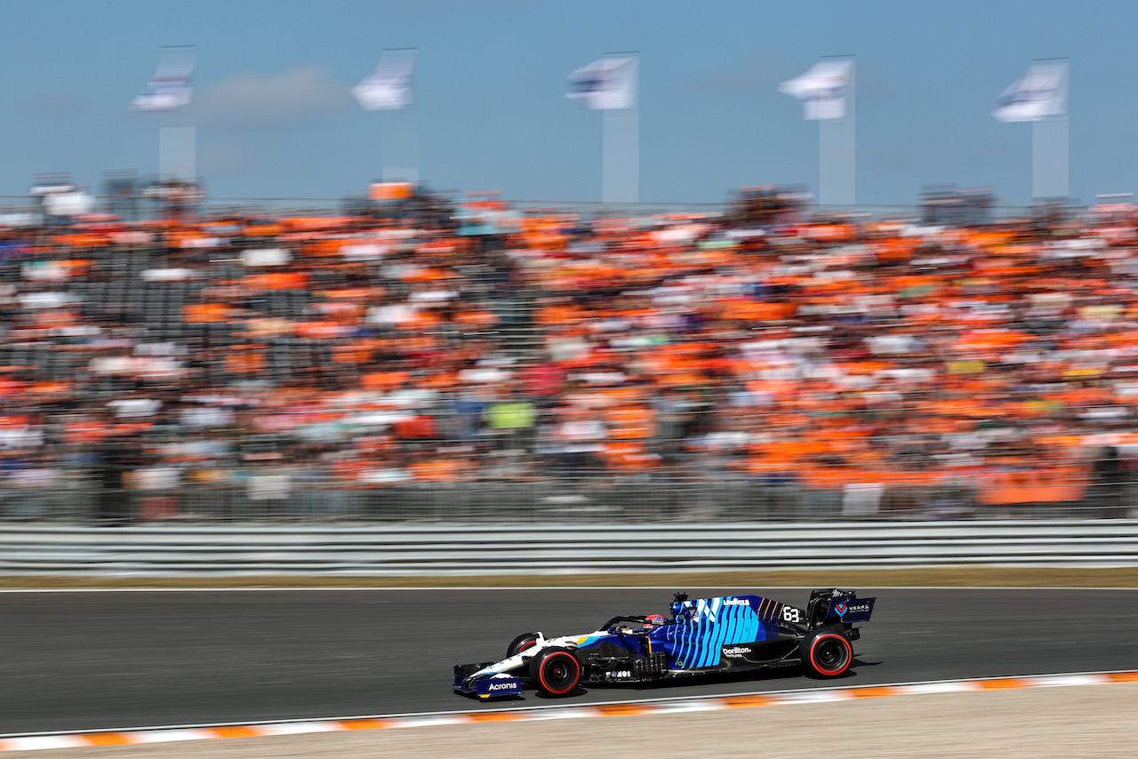 GP OLANDA, George Russell (GBR), Williams Racing 
03.09.2021. Formula 1 World Championship, Rd 13, Dutch Grand Prix, Zandvoort, Netherlands, Practice Day.
- www.xpbimages.com, EMail: requests@xpbimages.com © Copyright: Charniaux / XPB Images