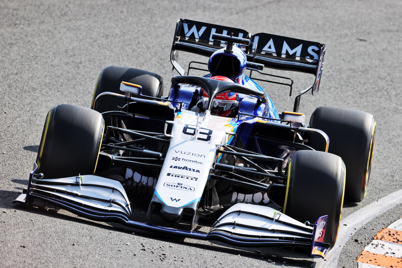 GP OLANDA, George Russell (GBR) Williams Racing FW43B.
03.09.2021. Formula 1 World Championship, Rd 13, Dutch Grand Prix, Zandvoort, Netherlands, Practice Day.
- www.xpbimages.com, EMail: requests@xpbimages.com © Copyright: Charniaux / XPB Images
