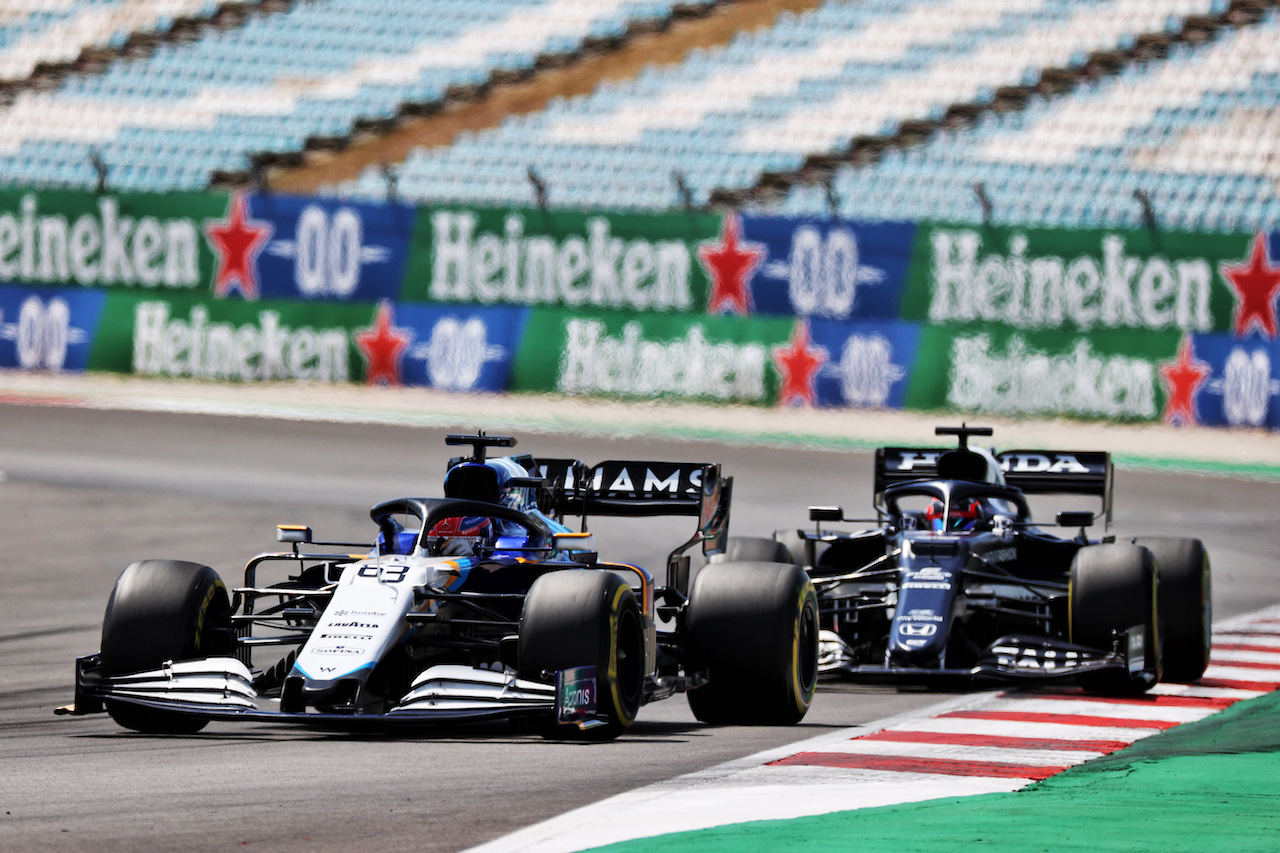 GP PORTOGALLO, George Russell (GBR) Williams Racing FW43B.
02.05.2021. Formula 1 World Championship, Rd 3, Portuguese Grand Prix, Portimao, Portugal, Gara Day.
- www.xpbimages.com, EMail: requests@xpbimages.com © Copyright: Batchelor / XPB Images