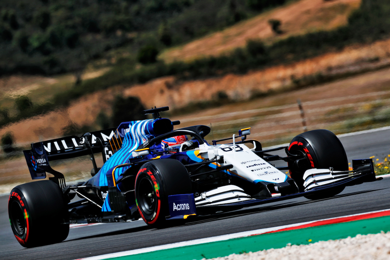 GP PORTOGALLO, George Russell (GBR) Williams Racing FW43B.
01.05.2021. Formula 1 World Championship, Rd 3, Portuguese Grand Prix, Portimao, Portugal, Qualifiche Day.
 - www.xpbimages.com, EMail: requests@xpbimages.com © Copyright: Staley / XPB Images
