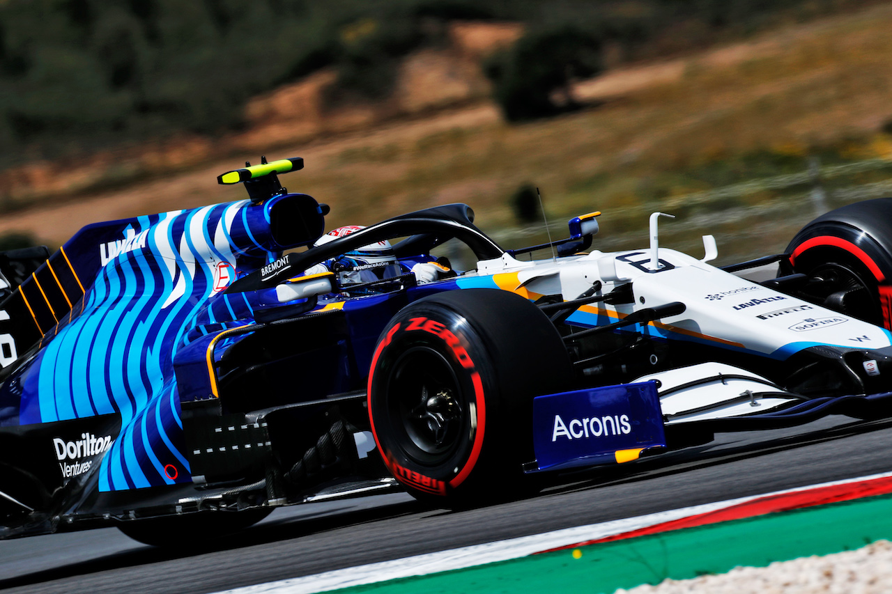GP PORTOGALLO, Nicholas Latifi (CDN) Williams Racing FW43B.
01.05.2021. Formula 1 World Championship, Rd 3, Portuguese Grand Prix, Portimao, Portugal, Qualifiche Day.
 - www.xpbimages.com, EMail: requests@xpbimages.com © Copyright: Staley / XPB Images