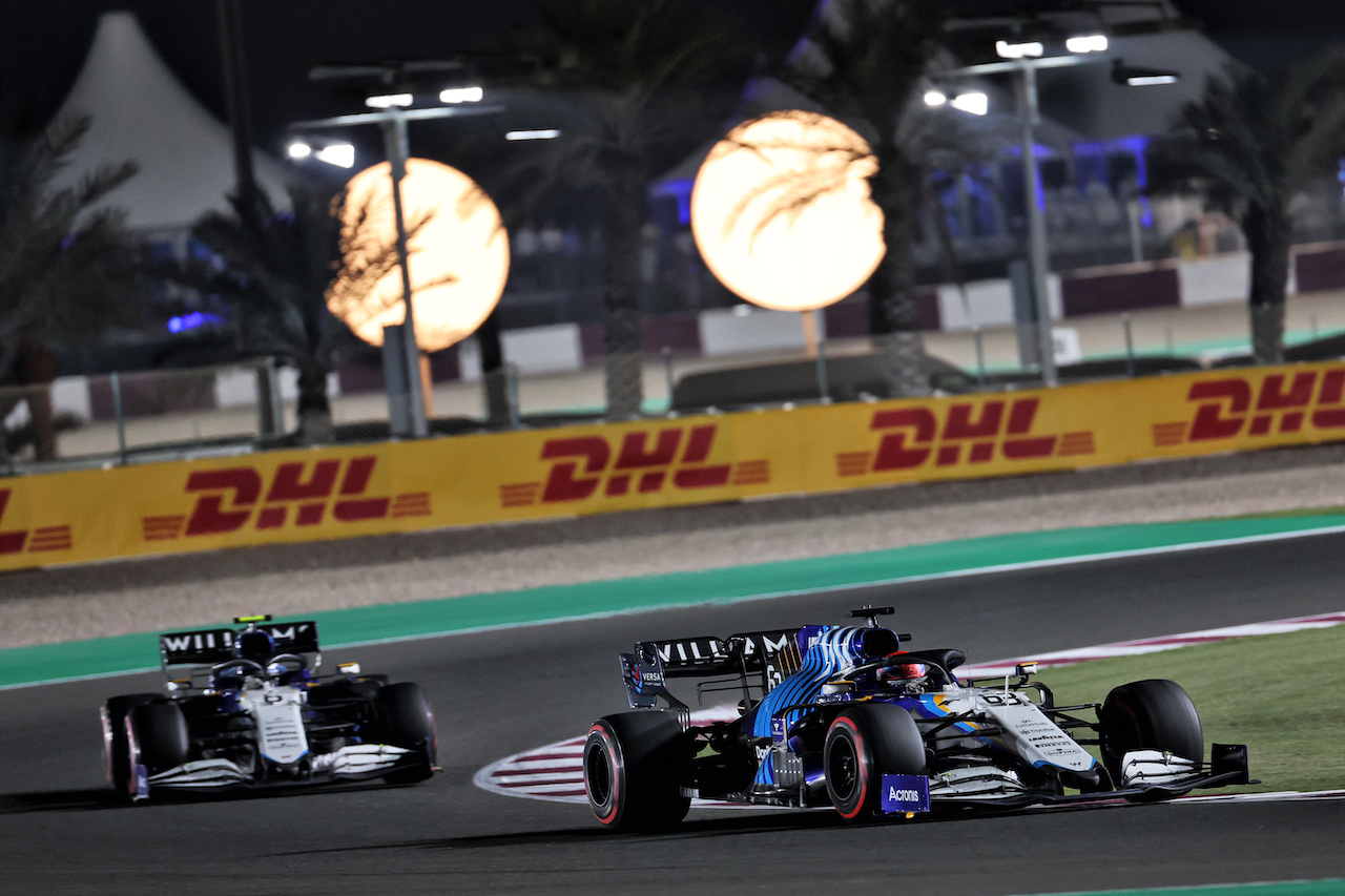 GP QATAR, George Russell (GBR) Williams Racing FW43B.
21.11.2021. Formula 1 World Championship, Rd 20, Qatar Grand Prix, Doha, Qatar, Gara Day.
- www.xpbimages.com, EMail: requests@xpbimages.com © Copyright: Batchelor / XPB Images