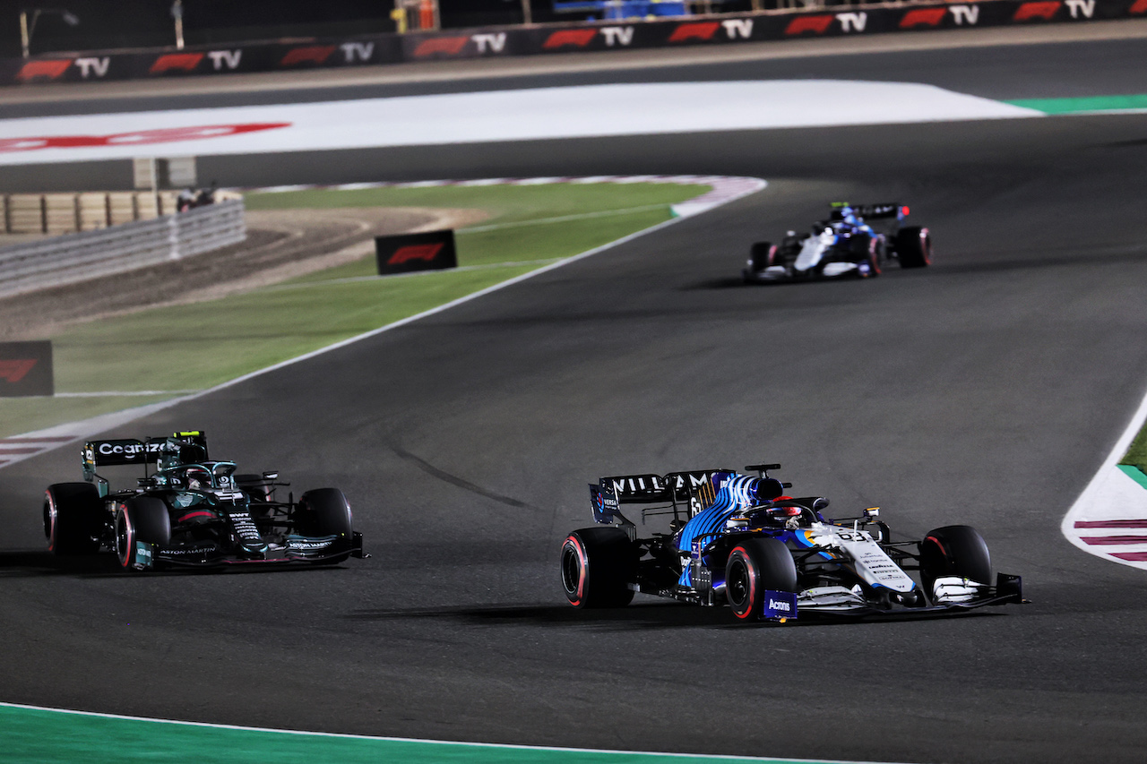 GP QATAR, George Russell (GBR) Williams Racing FW43B.
21.11.2021. Formula 1 World Championship, Rd 20, Qatar Grand Prix, Doha, Qatar, Gara Day.
- www.xpbimages.com, EMail: requests@xpbimages.com © Copyright: Batchelor / XPB Images