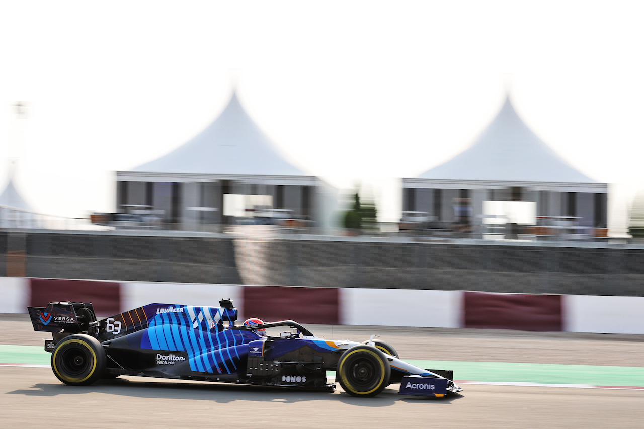 GP QATAR, George Russell (GBR) Williams Racing FW43B.
20.11.2021. Formula 1 World Championship, Rd 20, Qatar Grand Prix, Doha, Qatar, Qualifiche Day.
- www.xpbimages.com, EMail: requests@xpbimages.com © Copyright: Batchelor / XPB Images