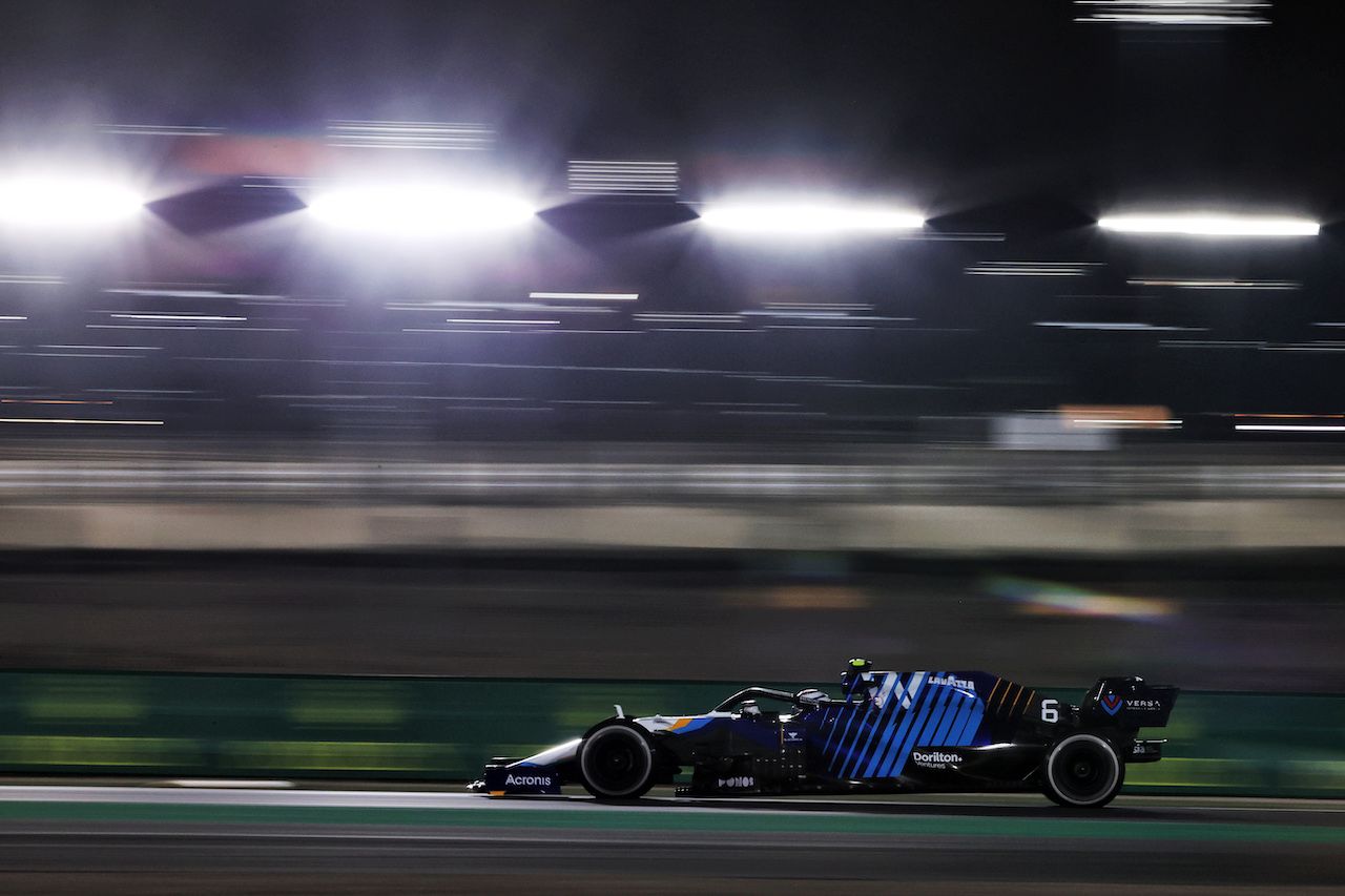 GP QATAR, Nicholas Latifi (CDN) Williams Racing FW43B.
19.11.2021 Formula 1 World Championship, Rd 20, Qatar Grand Prix, Doha, Qatar, Practice Day.
- www.xpbimages.com, EMail: requests@xpbimages.com © Copyright: Moy / XPB Images