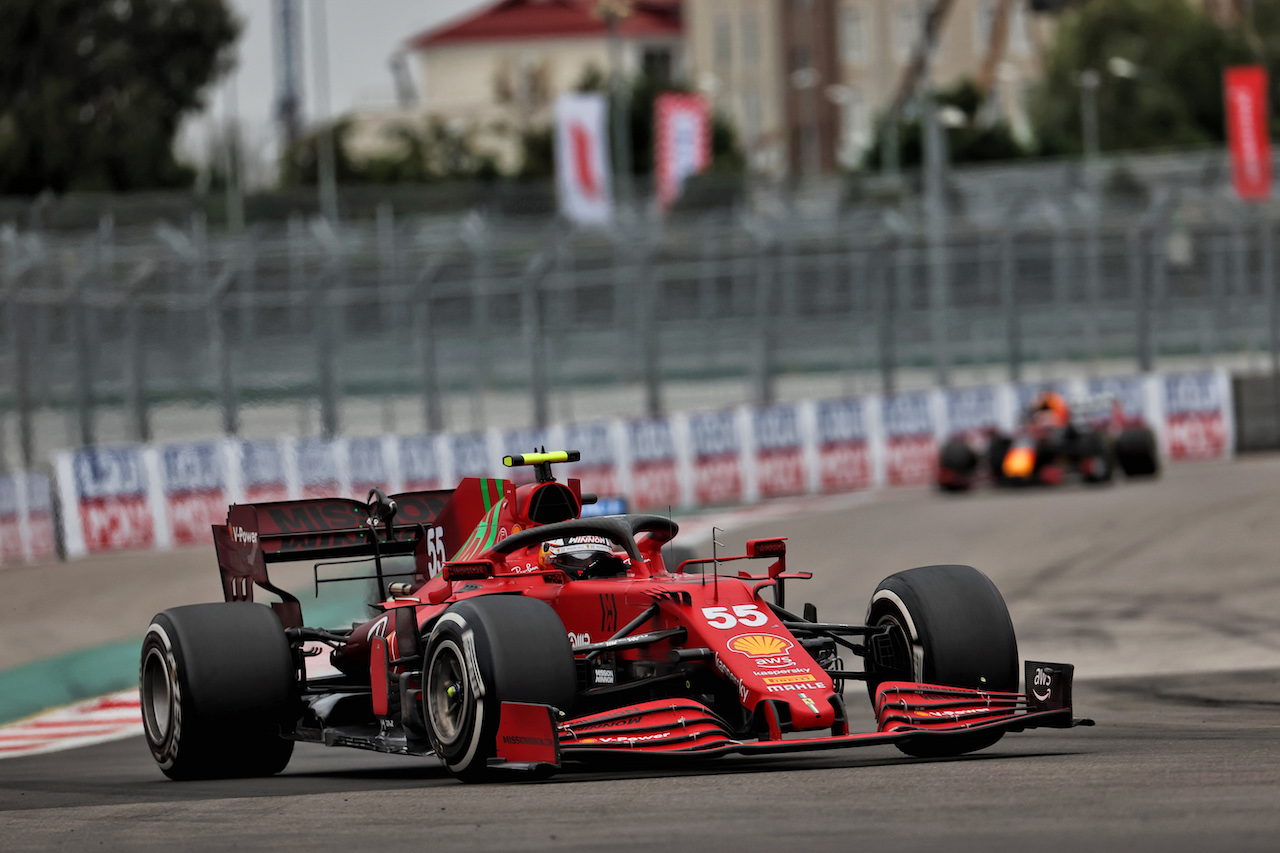 GP RUSSIA, Carlos Sainz Jr (ESP) Ferrari SF-21.
26.09.2021. Formula 1 World Championship, Rd 15, Russian Grand Prix, Sochi Autodrom, Sochi, Russia, Gara Day.
- www.xpbimages.com, EMail: requests@xpbimages.com © Copyright: Batchelor / XPB Images