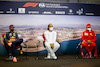 GP RUSSIA, (L to R): Max Verstappen (NLD) Red Bull Racing; Lewis Hamilton (GBR) Mercedes AMG F1; e Carlos Sainz Jr (ESP) Ferrari, in the post race FIA Press Conference.
26.09.2021. Formula 1 World Championship, Rd 15, Russian Grand Prix, Sochi Autodrom, Sochi, Russia, Gara Day.
- www.xpbimages.com, EMail: requests@xpbimages.com © Copyright: FIA Pool Image for Editorial Use Only
