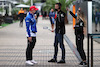 GP RUSSIA, (L to R): Nikita Mazepin (RUS) Haas F1 Team with Daniil Kvyat (RUS) Alpine F1 Team Reserve Driver.
23.09.2021. Formula 1 World Championship, Rd 15, Russian Grand Prix, Sochi Autodrom, Sochi, Russia, Preparation Day.
- www.xpbimages.com, EMail: requests@xpbimages.com © Copyright: Charniaux / XPB Images