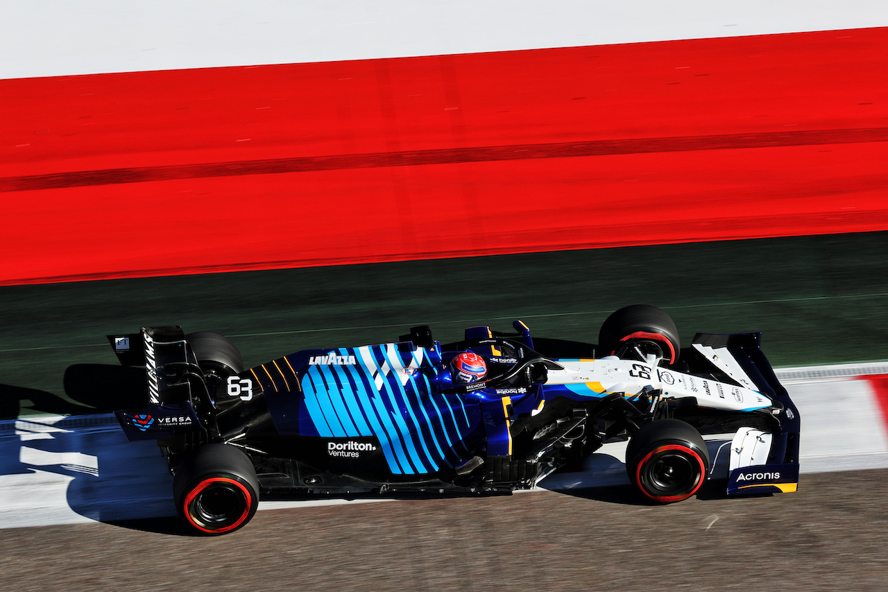 GP RUSSIA, George Russell (GBR) Williams Racing FW43B.
24.09.2021. Formula 1 World Championship, Rd 15, Russian Grand Prix, Sochi Autodrom, Sochi, Russia, Practice Day.
- www.xpbimages.com, EMail: requests@xpbimages.com © Copyright: Batchelor / XPB Images