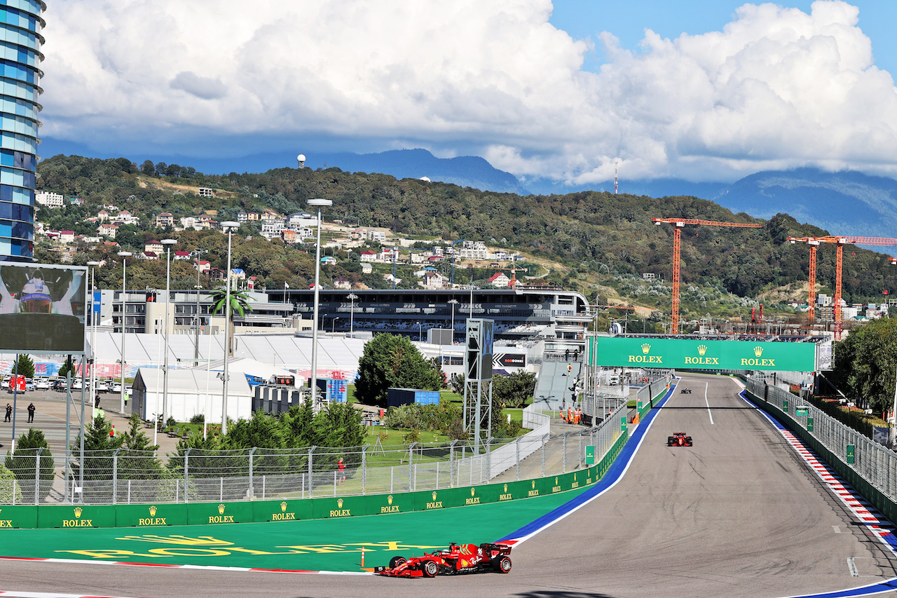 GP RUSSIA, Charles Leclerc (MON) Ferrari SF-21.
24.09.2021. Formula 1 World Championship, Rd 15, Russian Grand Prix, Sochi Autodrom, Sochi, Russia, Practice Day.
- www.xpbimages.com, EMail: requests@xpbimages.com © Copyright: Moy / XPB Images