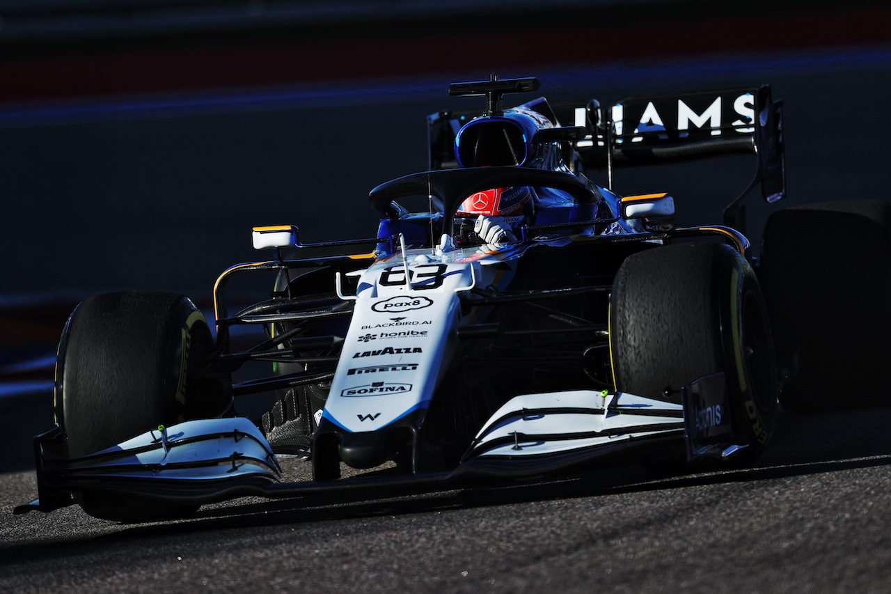 GP RUSSIA, George Russell (GBR) Williams Racing FW43B.
24.09.2021. Formula 1 World Championship, Rd 15, Russian Grand Prix, Sochi Autodrom, Sochi, Russia, Practice Day.
- www.xpbimages.com, EMail: requests@xpbimages.com © Copyright: Moy / XPB Images