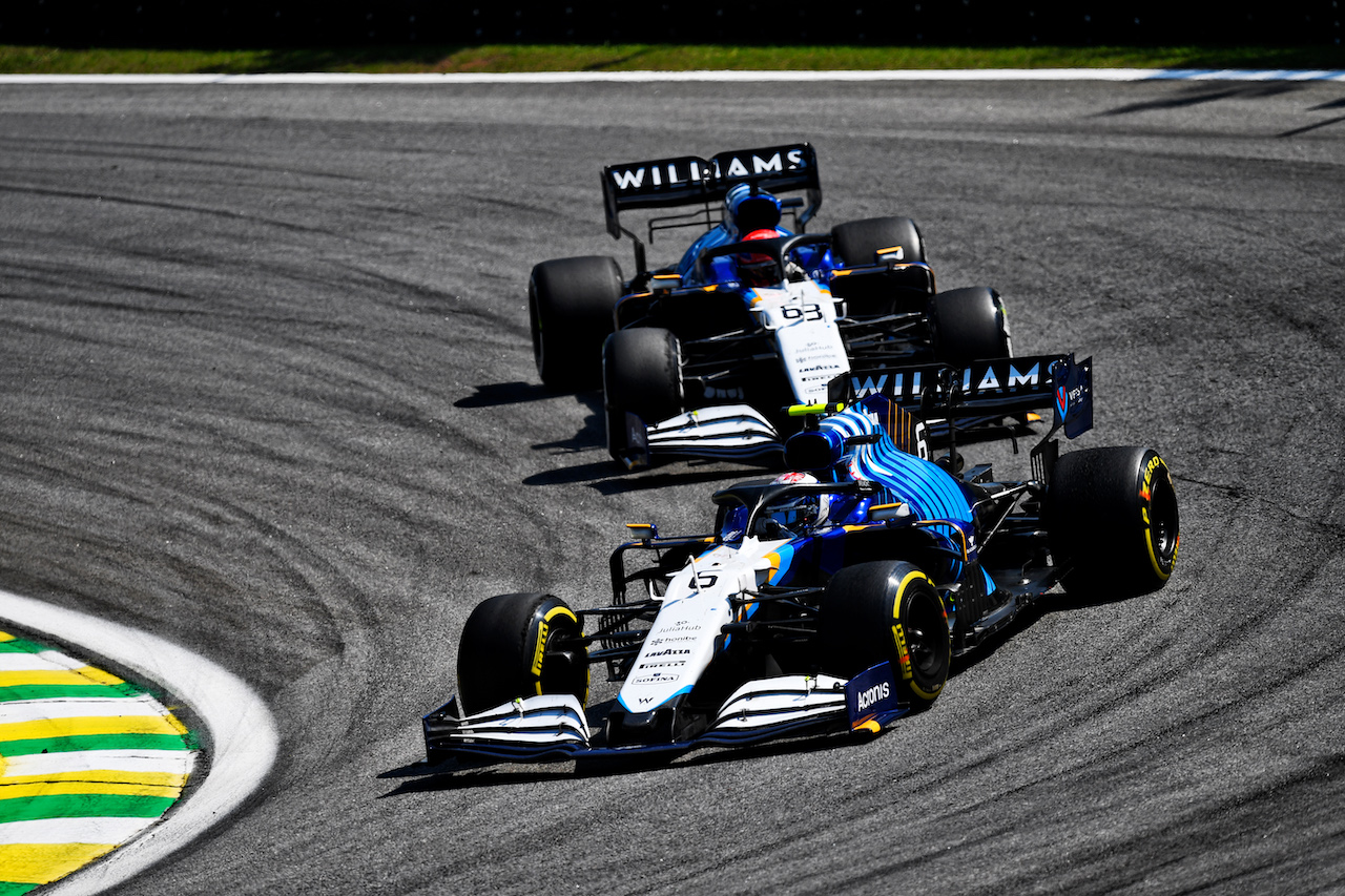 GP SAN PAOLO, Nicholas Latifi (CDN) Williams Racing FW43B.
14.11.2021. Formula 1 World Championship, Rd 19, Brazilian Grand Prix, Sao Paulo, Brazil, Gara Day.
- www.xpbimages.com, EMail: requests@xpbimages.com © Copyright: Carezzevoli / XPB Images