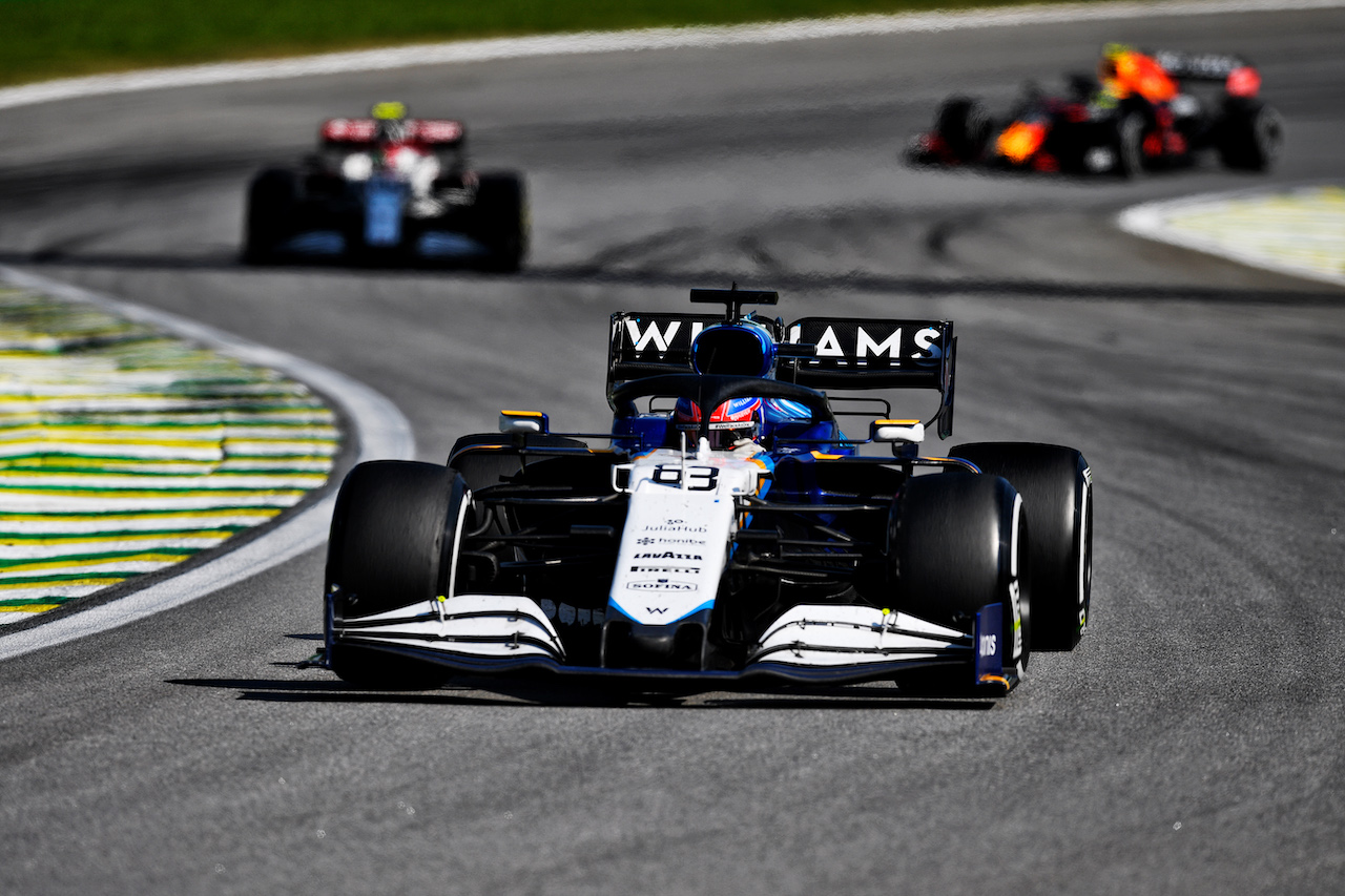 GP SAN PAOLO, George Russell (GBR) Williams Racing FW43B.
14.11.2021. Formula 1 World Championship, Rd 19, Brazilian Grand Prix, Sao Paulo, Brazil, Gara Day.
- www.xpbimages.com, EMail: requests@xpbimages.com © Copyright: Carezzevoli / XPB Images