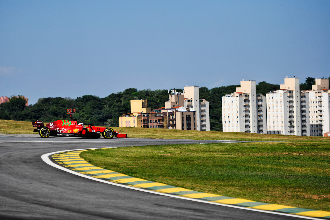 GP SAN PAOLO, Charles Leclerc (MON) Ferrari SF-21.
14.11.2021. Formula 1 World Championship, Rd 19, Brazilian Grand Prix, Sao Paulo, Brazil, Gara Day.
- www.xpbimages.com, EMail: requests@xpbimages.com © Copyright: Carezzevoli / XPB Images