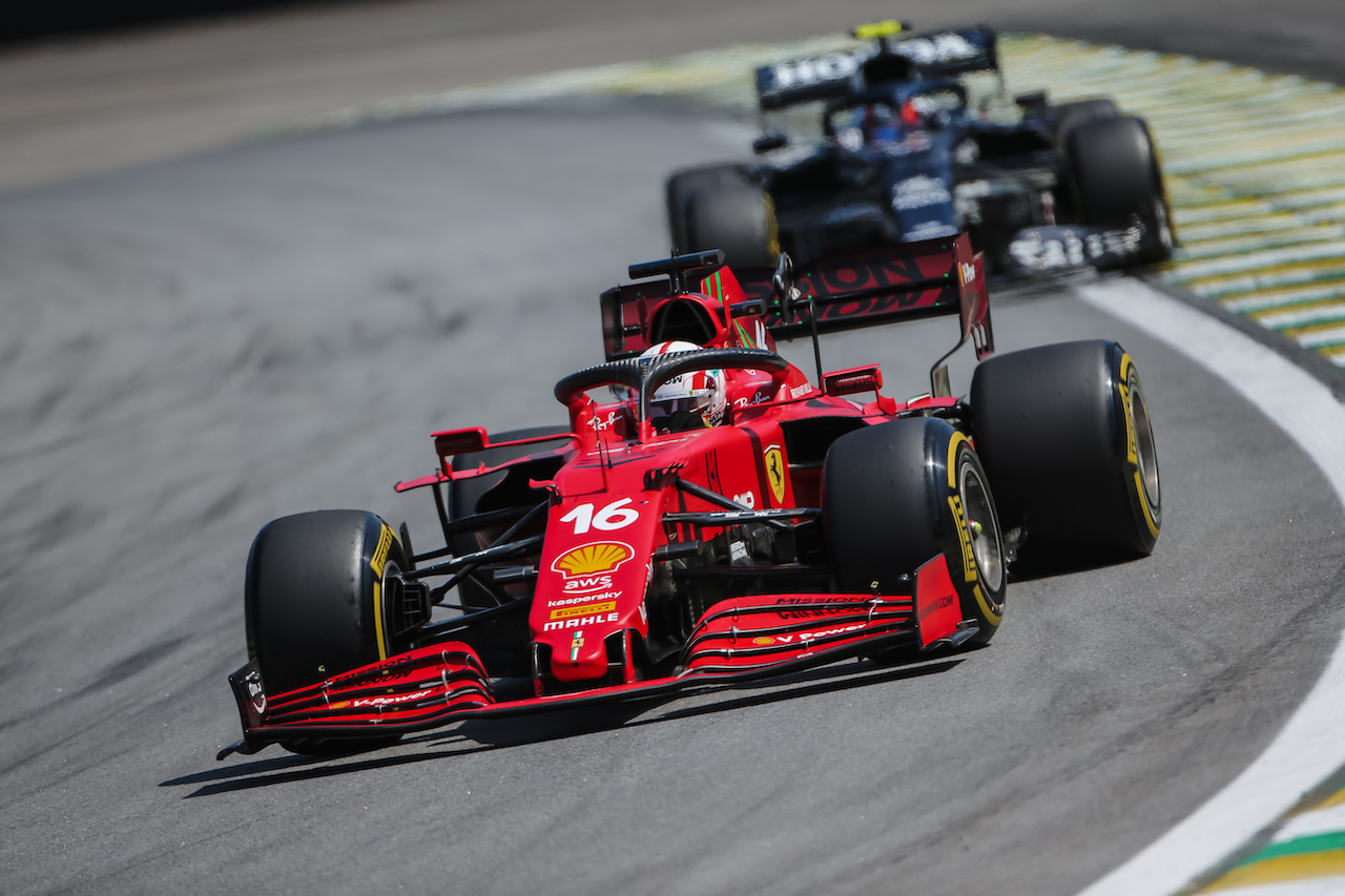 GP SAN PAOLO, Charles Leclerc (MON) Ferrari SF-21.
14.11.2021. Formula 1 World Championship, Rd 19, Brazilian Grand Prix, Sao Paulo, Brazil, Gara Day.
- www.xpbimages.com, EMail: requests@xpbimages.com © Copyright: XPB Images