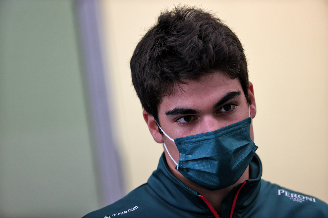 GP SAN PAOLO, Lance Stroll (CDN) Aston Martin F1 Team.
11.11.2021. Formula 1 World Championship, Rd 19, Brazilian Grand Prix, Sao Paulo, Brazil, Preparation Day.
- www.xpbimages.com, EMail: requests@xpbimages.com © Copyright: Batchelor / XPB Images