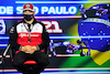 GP SAN PAOLO, Kimi Raikkonen (FIN) Alfa Romeo Racing in the FIA Press Conference.
11.11.2021. Formula 1 World Championship, Rd 19, Brazilian Grand Prix, Sao Paulo, Brazil, Preparation Day.
- www.xpbimages.com, EMail: requests@xpbimages.com © Copyright: Carezzevoli / XPB Images