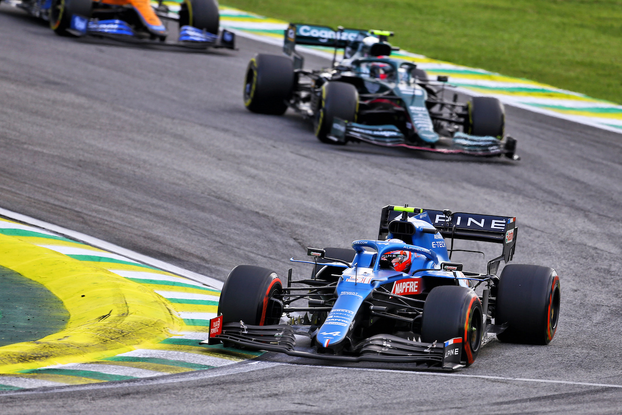 GP SAN PAOLO, Esteban Ocon (FRA) Alpine F1 Team A521.
13.11.2021. Formula 1 World Championship, Rd 19, Brazilian Grand Prix, Sao Paulo, Brazil, Sprint Gara Day.
- www.xpbimages.com, EMail: requests@xpbimages.com © Copyright: XPB Images