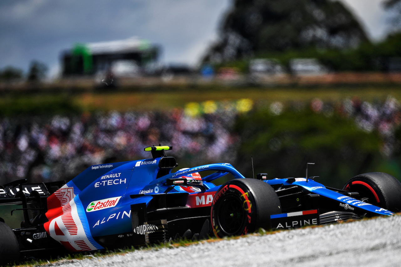 GP SAN PAOLO, Esteban Ocon (FRA) Alpine F1 Team A521.
13.11.2021. Formula 1 World Championship, Rd 19, Brazilian Grand Prix, Sao Paulo, Brazil, Sprint Gara Day.
- www.xpbimages.com, EMail: requests@xpbimages.com © Copyright: Carezzevoli / XPB Images