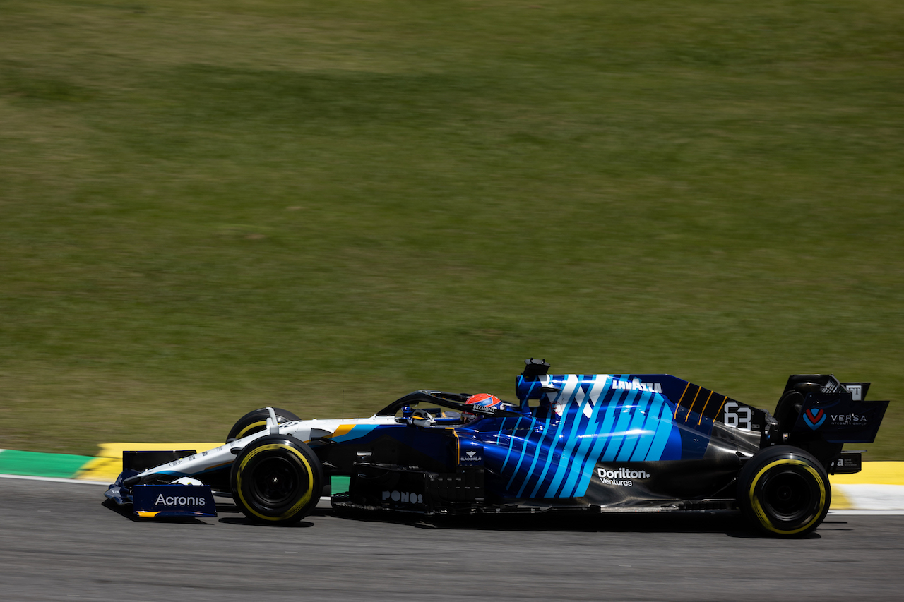 GP SAN PAOLO, George Russell (GBR) Williams Racing FW43B.
13.11.2021. Formula 1 World Championship, Rd 19, Brazilian Grand Prix, Sao Paulo, Brazil, Sprint Gara Day.
- www.xpbimages.com, EMail: requests@xpbimages.com © Copyright: Batchelor / XPB Images