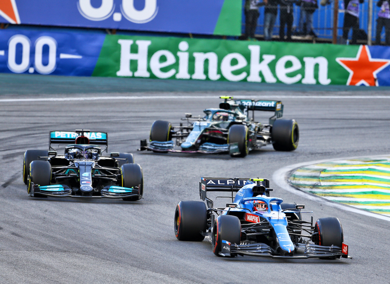 GP SAN PAOLO, Esteban Ocon (FRA) Alpine F1 Team A521.
13.11.2021. Formula 1 World Championship, Rd 19, Brazilian Grand Prix, Sao Paulo, Brazil, Sprint Gara Day.
- www.xpbimages.com, EMail: requests@xpbimages.com © Copyright: XPB Images