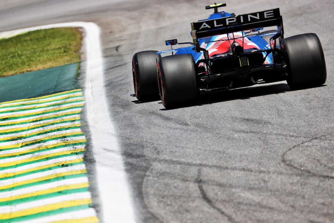 GP SAN PAOLO, Esteban Ocon (FRA) Alpine F1 Team A521.
13.11.2021. Formula 1 World Championship, Rd 19, Brazilian Grand Prix, Sao Paulo, Brazil, Sprint Gara Day.
- www.xpbimages.com, EMail: requests@xpbimages.com © Copyright: Batchelor / XPB Images