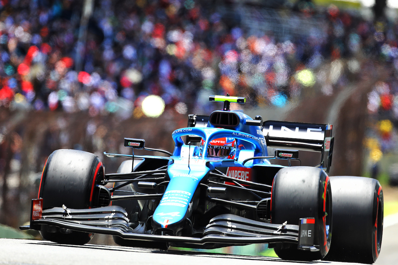 GP SAN PAOLO, Esteban Ocon (FRA) Alpine F1 Team A521.
13.11.2021. Formula 1 World Championship, Rd 19, Brazilian Grand Prix, Sao Paulo, Brazil, Sprint Gara Day.
- www.xpbimages.com, EMail: requests@xpbimages.com © Copyright: XPB Images