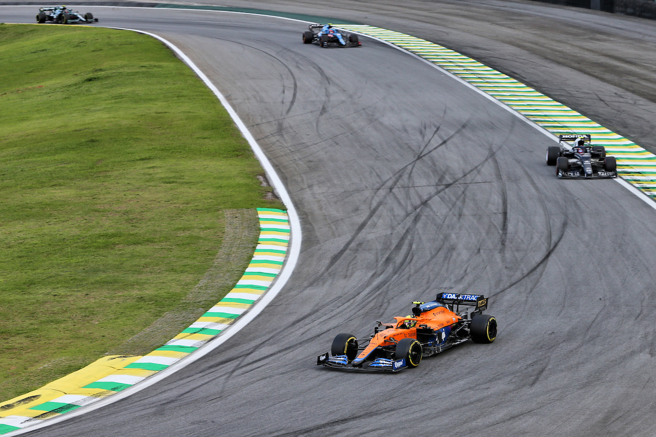 GP SAN PAOLO, Lando Norris (GBR) McLaren MCL35M.
13.11.2021. Formula 1 World Championship, Rd 19, Brazilian Grand Prix, Sao Paulo, Brazil, Sprint Gara Day.
- www.xpbimages.com, EMail: requests@xpbimages.com © Copyright: XPB Images