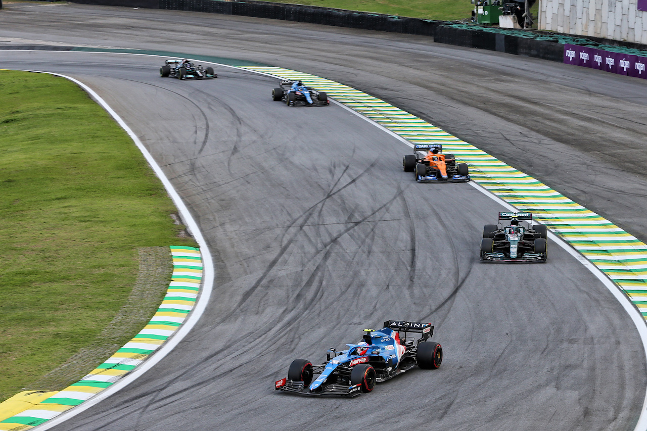 GP SAN PAOLO, Esteban Ocon (FRA) Alpine F1 Team A521.
13.11.2021. Formula 1 World Championship, Rd 19, Brazilian Grand Prix, Sao Paulo, Brazil, Sprint Gara Day.
- www.xpbimages.com, EMail: requests@xpbimages.com © Copyright: XPB Images