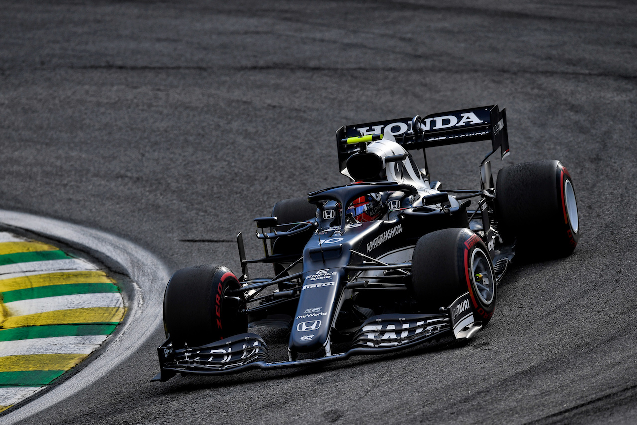 GP SAN PAOLO, Pierre Gasly (FRA) AlphaTauri AT02.
13.11.2021. Formula 1 World Championship, Rd 19, Brazilian Grand Prix, Sao Paulo, Brazil, Sprint Gara Day.
- www.xpbimages.com, EMail: requests@xpbimages.com © Copyright: Carezzevoli / XPB Images