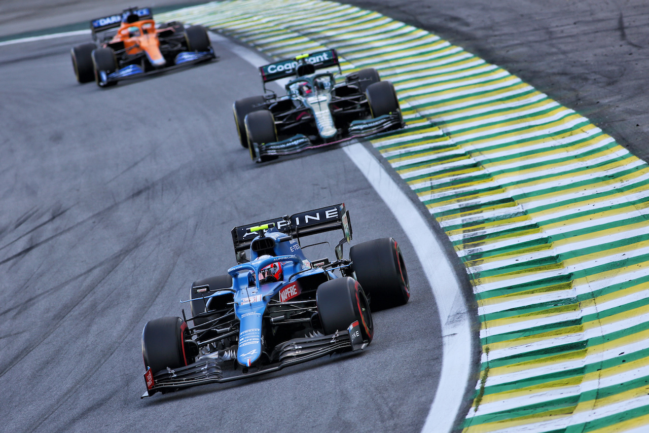 GP SAN PAOLO, Esteban Ocon (FRA) Alpine F1 Team A521.
13.11.2021. Formula 1 World Championship, Rd 19, Brazilian Grand Prix, Sao Paulo, Brazil, Sprint Gara Day.
- www.xpbimages.com, EMail: requests@xpbimages.com © Copyright: XPB Images