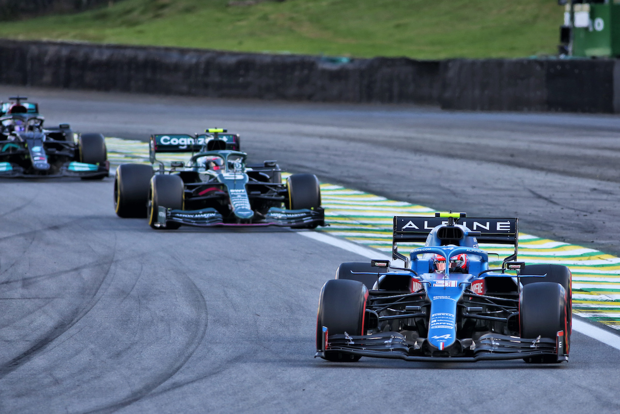 GP SAN PAOLO, Esteban Ocon (FRA) Alpine F1 Team A521.
13.11.2021. Formula 1 World Championship, Rd 19, Brazilian Grand Prix, Sao Paulo, Brazil, Sprint Gara Day.
- www.xpbimages.com, EMail: requests@xpbimages.com © Copyright: XPB Images