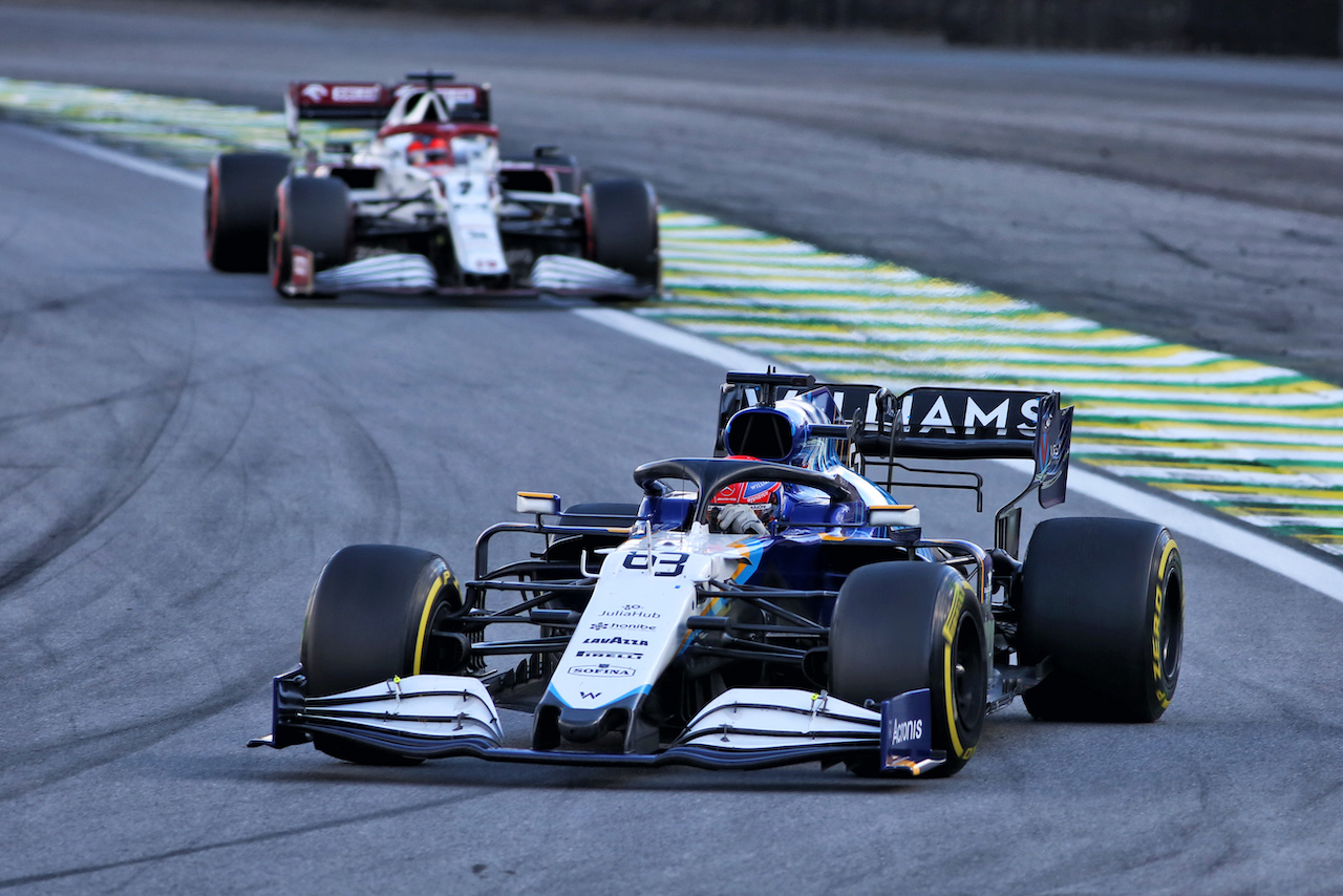 GP SAN PAOLO, George Russell (GBR) Williams Racing FW43B.
13.11.2021. Formula 1 World Championship, Rd 19, Brazilian Grand Prix, Sao Paulo, Brazil, Sprint Gara Day.
- www.xpbimages.com, EMail: requests@xpbimages.com © Copyright: XPB Images