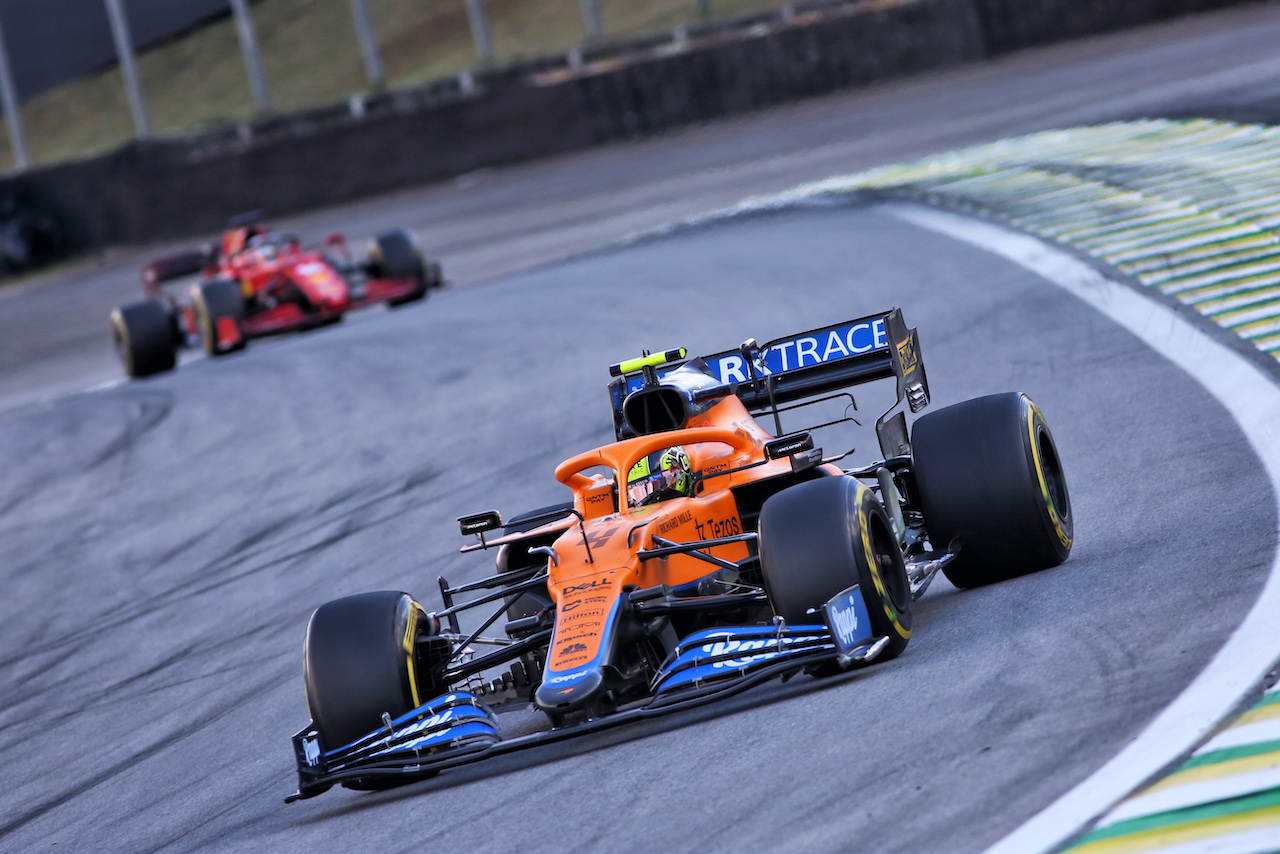 GP SAN PAOLO, Lando Norris (GBR) McLaren MCL35M.
13.11.2021. Formula 1 World Championship, Rd 19, Brazilian Grand Prix, Sao Paulo, Brazil, Sprint Gara Day.
- www.xpbimages.com, EMail: requests@xpbimages.com © Copyright: XPB Images