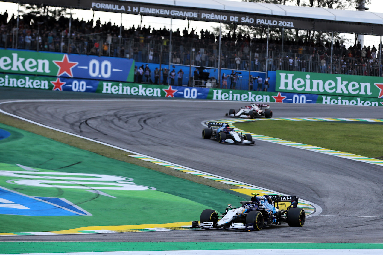 GP SAN PAOLO, Nicholas Latifi (CDN) Williams Racing FW43B.
13.11.2021. Formula 1 World Championship, Rd 19, Brazilian Grand Prix, Sao Paulo, Brazil, Sprint Gara Day.
- www.xpbimages.com, EMail: requests@xpbimages.com © Copyright: XPB Images