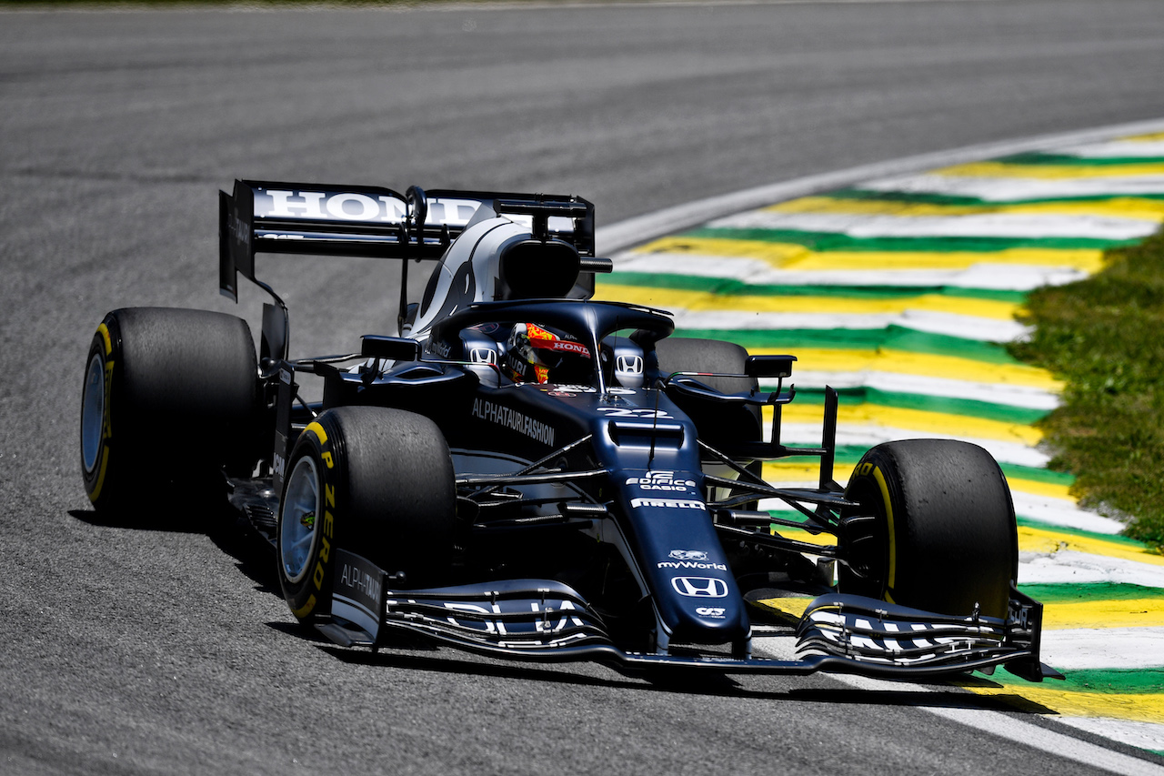 GP SAN PAOLO, Yuki Tsunoda (JPN) AlphaTauri AT02.
13.11.2021. Formula 1 World Championship, Rd 19, Brazilian Grand Prix, Sao Paulo, Brazil, Sprint Gara Day.
- www.xpbimages.com, EMail: requests@xpbimages.com © Copyright: Carezzevoli / XPB Images