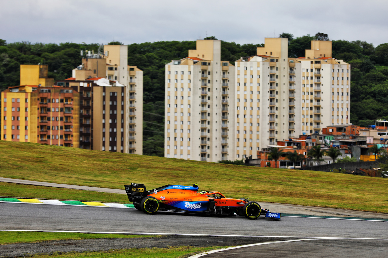 GP SAN PAOLO, Lando Norris (GBR) McLaren MCL35M.
12.11.2021. Formula 1 World Championship, Rd 19, Brazilian Grand Prix, Sao Paulo, Brazil, Qualifiche Day.
- www.xpbimages.com, EMail: requests@xpbimages.com © Copyright: XPB Images