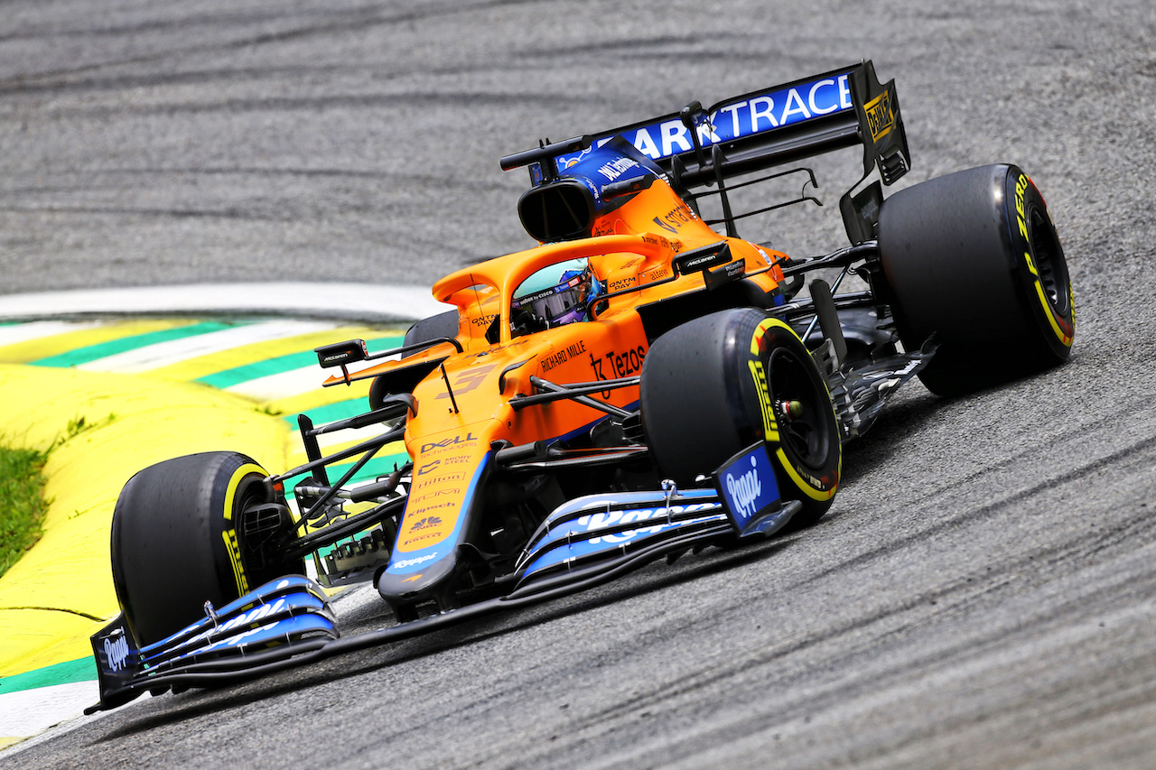 GP SAN PAOLO, Daniel Ricciardo (AUS) McLaren MCL35M.
12.11.2021. Formula 1 World Championship, Rd 19, Brazilian Grand Prix, Sao Paulo, Brazil, Qualifiche Day.
- www.xpbimages.com, EMail: requests@xpbimages.com © Copyright: XPB Images