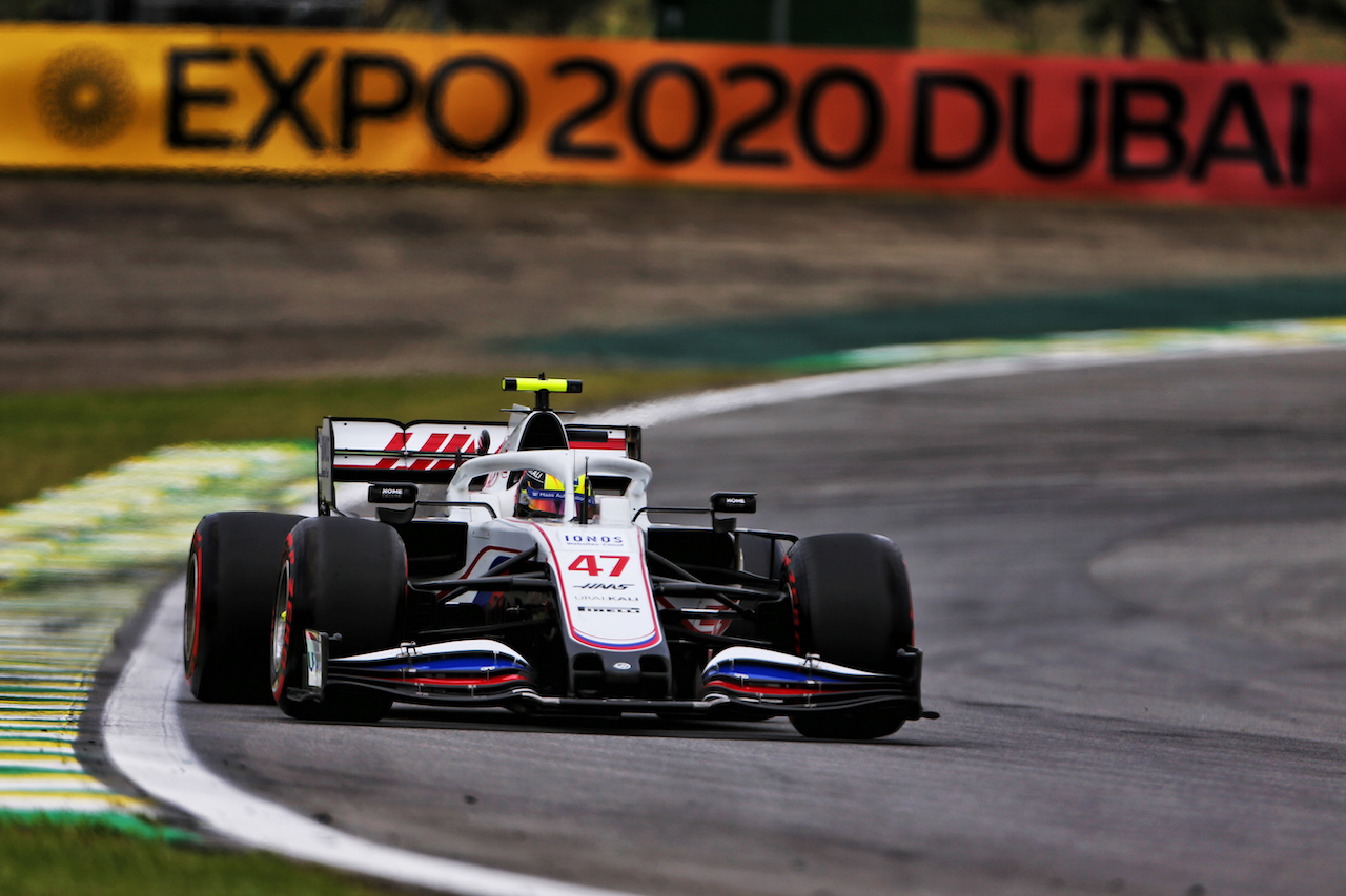 GP SAN PAOLO, Mick Schumacher (GER) Haas VF-21.
12.11.2021. Formula 1 World Championship, Rd 19, Brazilian Grand Prix, Sao Paulo, Brazil, Qualifiche Day.
- www.xpbimages.com, EMail: requests@xpbimages.com © Copyright: XPB Images