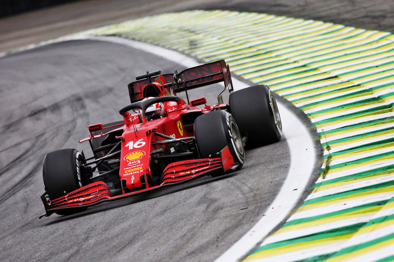 GP SAN PAOLO, Charles Leclerc (MON) Ferrari SF-21.
12.11.2021. Formula 1 World Championship, Rd 19, Brazilian Grand Prix, Sao Paulo, Brazil, Qualifiche Day.
- www.xpbimages.com, EMail: requests@xpbimages.com © Copyright: XPB Images