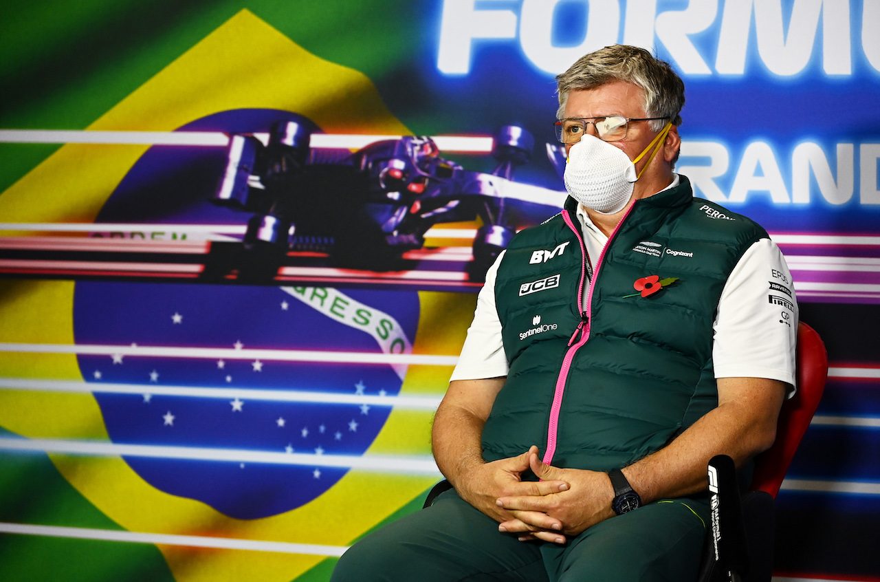 GP SAN PAOLO, Otmar Szafnauer (USA) Aston Martin F1 Team Principal e CEO in the FIA Press Conference.
12.11.2021. Formula 1 World Championship, Rd 19, Brazilian Grand Prix, Sao Paulo, Brazil, Qualifiche Day.
- www.xpbimages.com, EMail: requests@xpbimages.com © Copyright: FIA Pool Image for Editorial Use Only