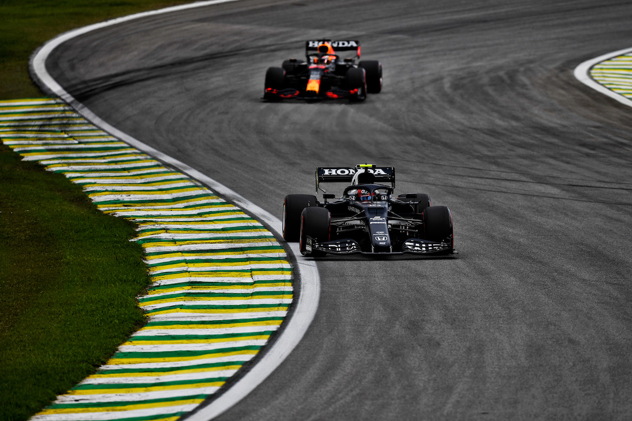 GP SAN PAOLO, Pierre Gasly (FRA) AlphaTauri AT02.
12.11.2021. Formula 1 World Championship, Rd 19, Brazilian Grand Prix, Sao Paulo, Brazil, Qualifiche Day.
- www.xpbimages.com, EMail: requests@xpbimages.com © Copyright: Carezzevoli / XPB Images