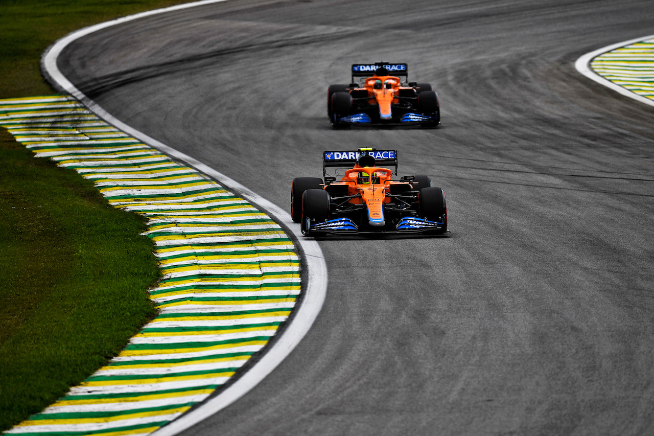 GP SAN PAOLO, Lando Norris (GBR) McLaren MCL35M.
12.11.2021. Formula 1 World Championship, Rd 19, Brazilian Grand Prix, Sao Paulo, Brazil, Qualifiche Day.
- www.xpbimages.com, EMail: requests@xpbimages.com © Copyright: Carezzevoli / XPB Images