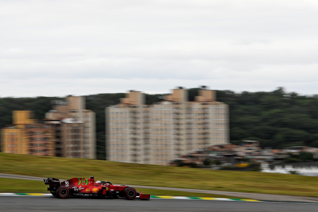 GP SAN PAOLO, Charles Leclerc (MON) Ferrari SF-21.
12.11.2021. Formula 1 World Championship, Rd 19, Brazilian Grand Prix, Sao Paulo, Brazil, Qualifiche Day.
- www.xpbimages.com, EMail: requests@xpbimages.com © Copyright: Carezzevoli / XPB Images
