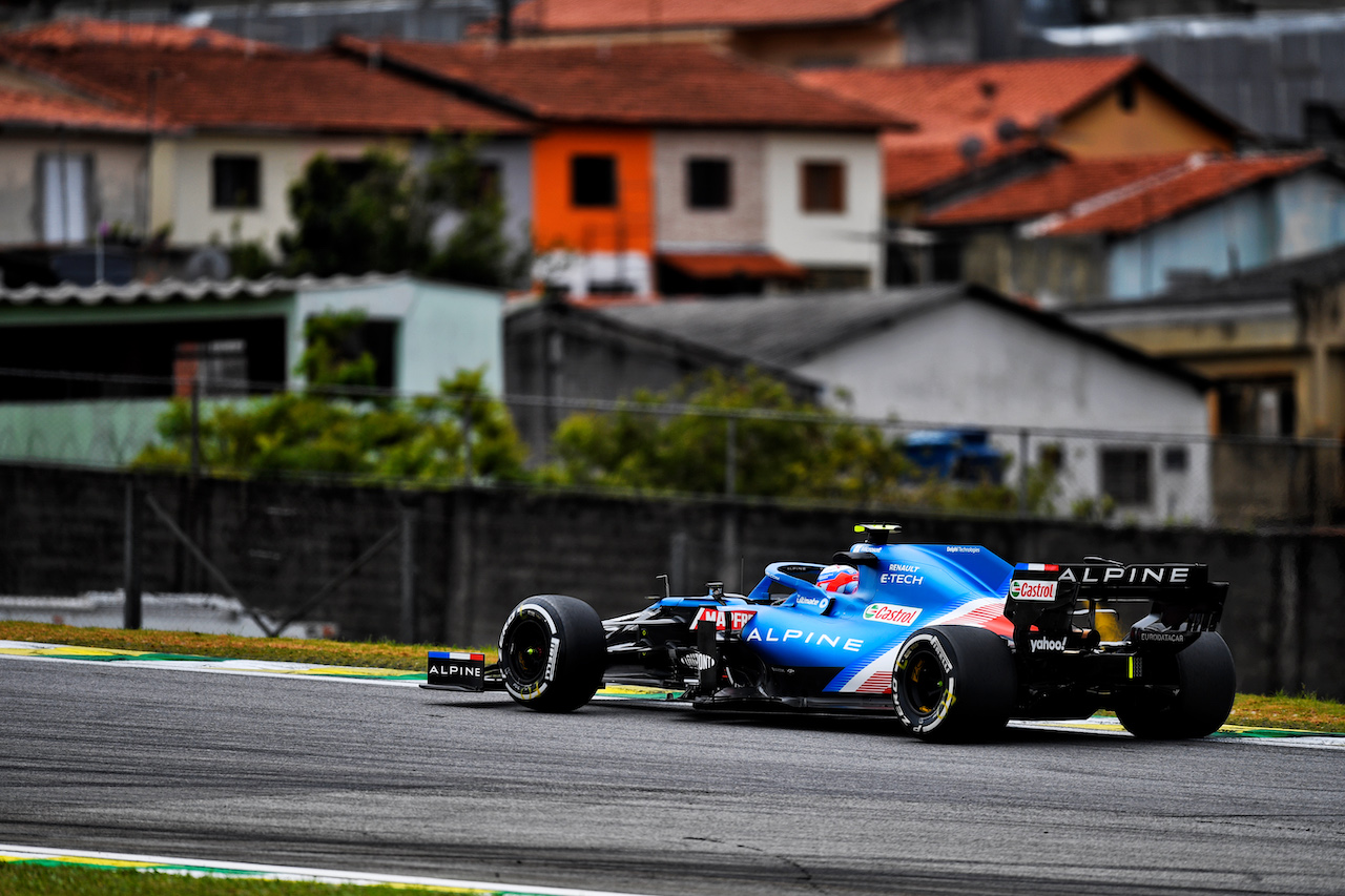 GP SAN PAOLO, Esteban Ocon (FRA) Alpine F1 Team A521.
12.11.2021. Formula 1 World Championship, Rd 19, Brazilian Grand Prix, Sao Paulo, Brazil, Qualifiche Day.
- www.xpbimages.com, EMail: requests@xpbimages.com © Copyright: Carezzevoli / XPB Images