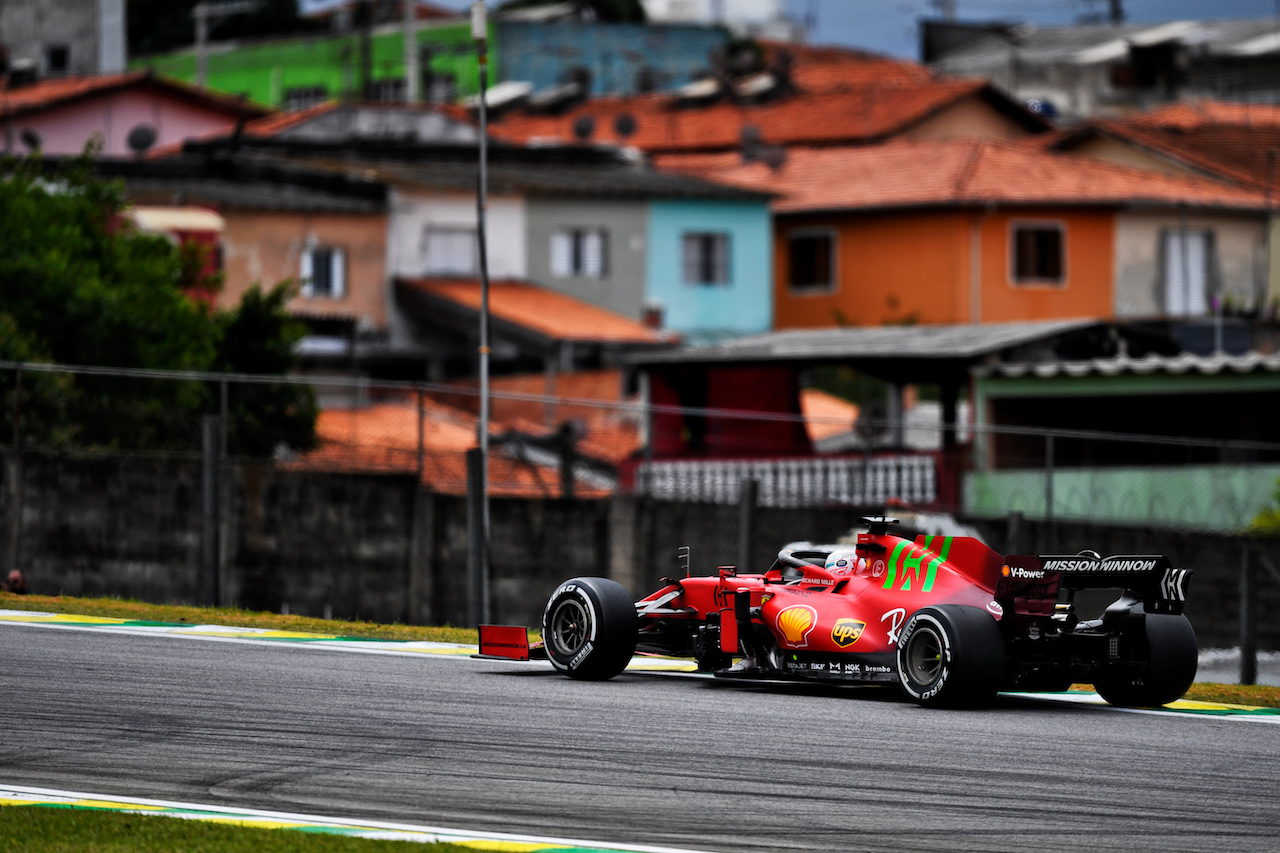 GP SAN PAOLO, Charles Leclerc (MON) Ferrari SF-21.
12.11.2021. Formula 1 World Championship, Rd 19, Brazilian Grand Prix, Sao Paulo, Brazil, Qualifiche Day.
- www.xpbimages.com, EMail: requests@xpbimages.com © Copyright: Carezzevoli / XPB Images