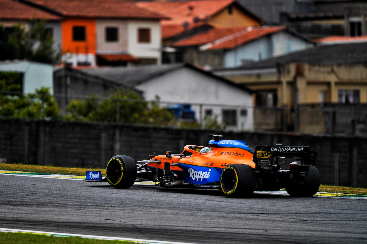 GP SAN PAOLO, Daniel Ricciardo (AUS) McLaren MCL35M.
12.11.2021. Formula 1 World Championship, Rd 19, Brazilian Grand Prix, Sao Paulo, Brazil, Qualifiche Day.
- www.xpbimages.com, EMail: requests@xpbimages.com © Copyright: Carezzevoli / XPB Images