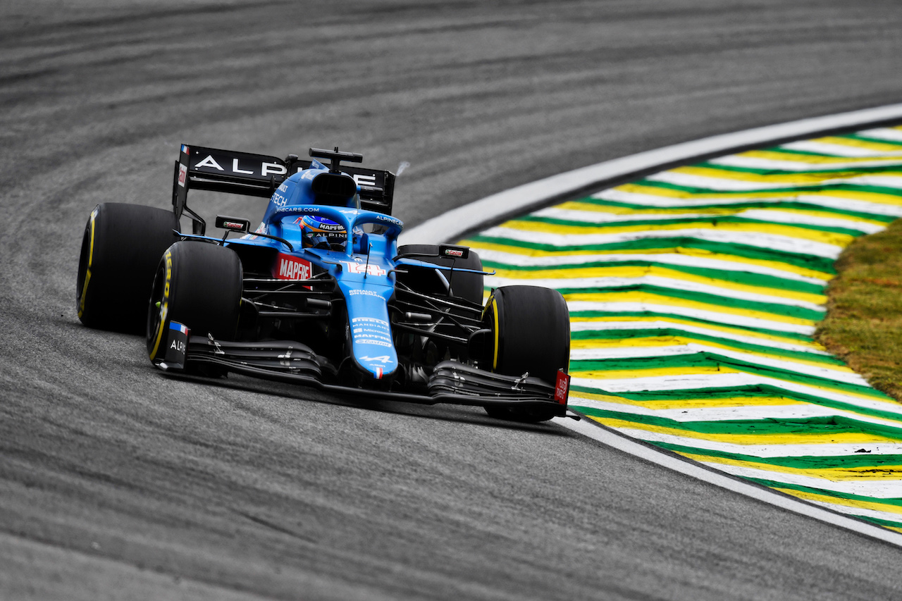 GP SAN PAOLO, Fernando Alonso (ESP) Alpine F1 Team A521.
12.11.2021. Formula 1 World Championship, Rd 19, Brazilian Grand Prix, Sao Paulo, Brazil, Qualifiche Day.
- www.xpbimages.com, EMail: requests@xpbimages.com © Copyright: Carezzevoli / XPB Images